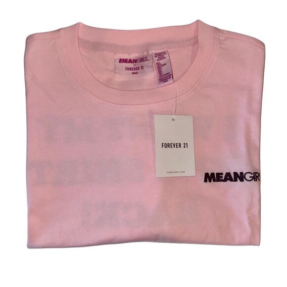 **SOLD** Mean Girls x Forever 21 Pink Oversized Graphic Tee Size Large - Picture 11 of 12